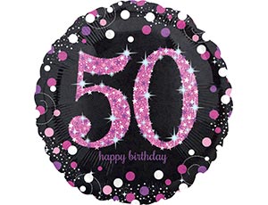 M Agm  (1846)  HB Sparkling Birthday 50 pink S55 1 